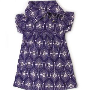 Puff Sleeve Lounge Dress | Blackberry Feather - Size 5